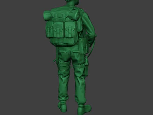 modern jungle soldier stand mjs1 3D Print Model
