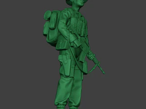 modern jungle soldier stand mjs1 3D Print Model
