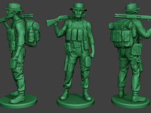 modern jungle soldier stand2 mjs1 Modello di stampa 3D