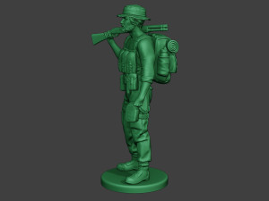 modern jungle soldier stand2 mjs1 3D Принт Модель