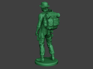 modern jungle soldier stand2 mjs1 3D Принт Модель
