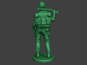 आधुनिक जंगल सैनिक स्टैंड2 एमजेएस1 3D प्रिंट मॉडल