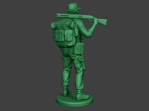 modern jungle soldier stand2 mjs1 3D Принт Модель