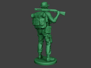 आधुनिक जंगल सैनिक स्टैंड2 एमजेएस1 3D प्रिंट मॉडल