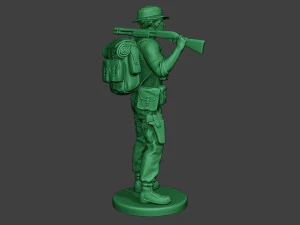 आधुनिक जंगल सैनिक स्टैंड2 एमजेएस1 3D प्रिंट मॉडल