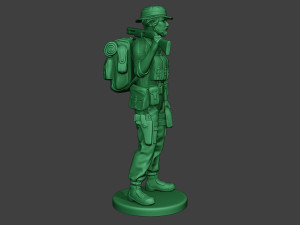 modern jungle soldier stand2 mjs1 3D Принт Модель