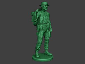modern jungle soldier stand2 mjs1 3D Принт Модель