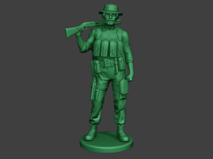 modern jungle soldier stand2 mjs1 3D Принт Модель