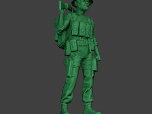 modern jungle soldier stand2 mjs1 3D Принт Модель