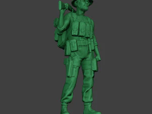 आधुनिक जंगल सैनिक स्टैंड2 एमजेएस1 3D प्रिंट मॉडल