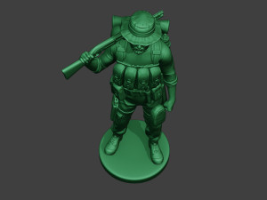 modern jungle soldier stand2 mjs1 3D Принт Модель