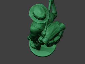 आधुनिक जंगल सैनिक स्टैंड2 एमजेएस1 3D प्रिंट मॉडल