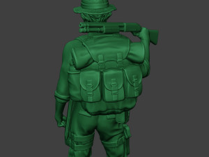 modern jungle soldier stand2 mjs1 3D Принт Модель