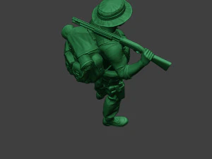 आधुनिक जंगल सैनिक स्टैंड2 एमजेएस1 3D प्रिंट मॉडल