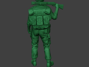 modern jungle soldier stand2 mjs1 3D Принт Модель