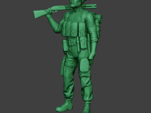 आधुनिक जंगल सैनिक स्टैंड2 एमजेएस1 3D प्रिंट मॉडल