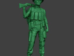 आधुनिक जंगल सैनिक स्टैंड2 एमजेएस1 3D प्रिंट मॉडल