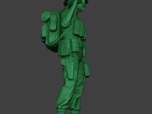 आधुनिक जंगल सैनिक स्टैंड2 एमजेएस1 3D प्रिंट मॉडल
