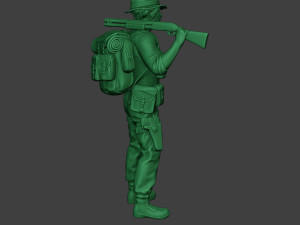 modern jungle soldier stand2 mjs1 3D Принт Модель