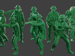 modern jungle soldiers mjs1 pack 3 3D 打印模型