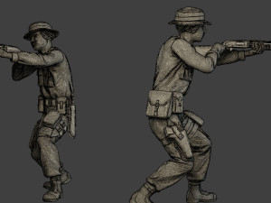modern jungle soldiers mjs1 pack 3 3D 打印模型