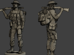 modern jungle soldiers mjs1 pack 3 3D 打印模型