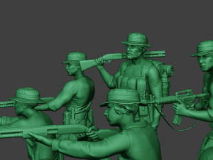 modern jungle soldiers mjs1 pack 3 3D 打印模型