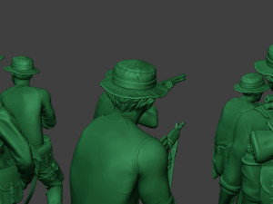 modern jungle soldiers mjs1 pack 3 3D 打印模型