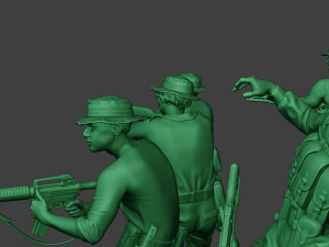 modern jungle soldiers mjs1 pack 3 3D 打印模型