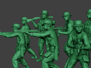 modern jungle soldiers mjs1 pack 3 3D 打印模型