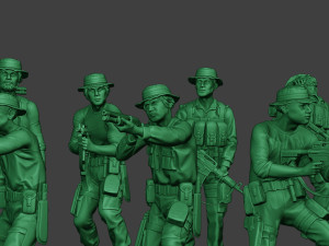 modern jungle soldiers mjs1 pack 3 3D 打印模型