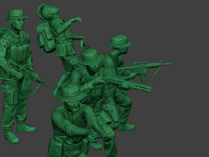 modern jungle soldiers mjs1 pack 3 3D 打印模型