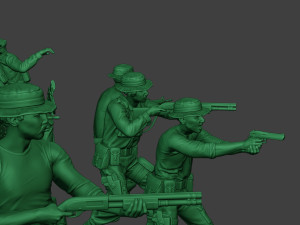 modern jungle soldiers mjs1 pack 3 3D 打印模型