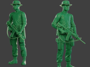 modern jungle soldier stand3 mjs1 3D Baskı Modeli