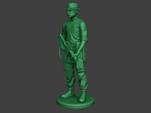 modern jungle soldier stand3 mjs1 3D Baskı Modeli