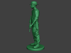 modern jungle soldier stand3 mjs1 3D Baskı Modeli