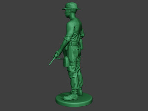 modern jungle soldier stand3 mjs1 3D Baskı Modeli