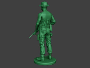 modern jungle soldier stand3 mjs1 3D Baskı Modeli