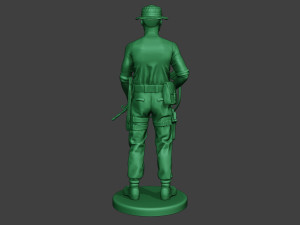 modern jungle soldier stand3 mjs1 3D Baskı Modeli