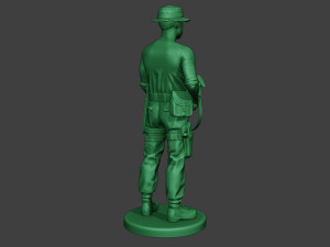 modern jungle soldier stand3 mjs1 3D Baskı Modeli