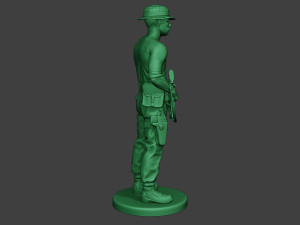 modern jungle soldier stand3 mjs1 3D Baskı Modeli