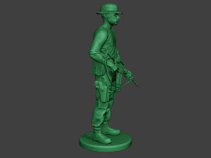 modern jungle soldier stand3 mjs1 3D Print Model