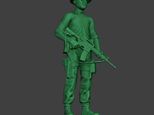 modern jungle soldier stand3 mjs1 3D Baskı Modeli