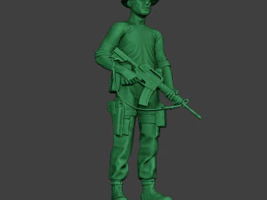 modern jungle soldier stand3 mjs1 3D Print Model