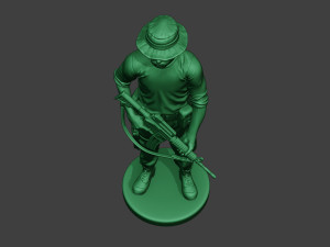 modern jungle soldier stand3 mjs1 3D Baskı Modeli