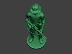 modern jungle soldier stand3 mjs1 3D Print Model