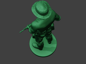 modern jungle soldier stand3 mjs1 3D Baskı Modeli