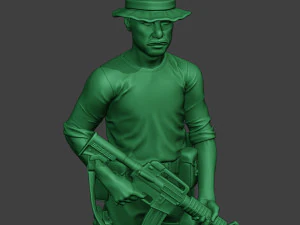 modern jungle soldier stand3 mjs1 3D Print Model