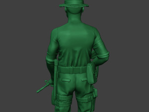 modern jungle soldier stand3 mjs1 3D Baskı Modeli
