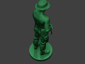 modern jungle soldier stand3 mjs1 3D Baskı Modeli